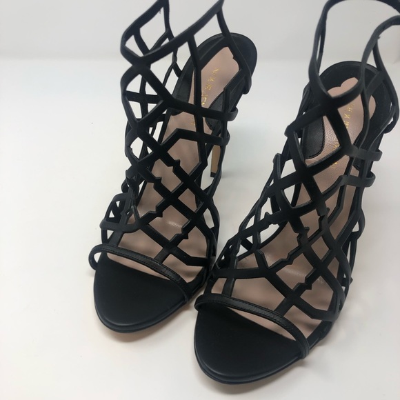 NOUR JENSEN Black Strappy Heels size 40 - Picture 7 of 10